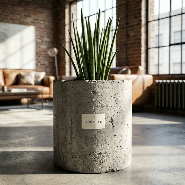 Prizma Beton Saksı